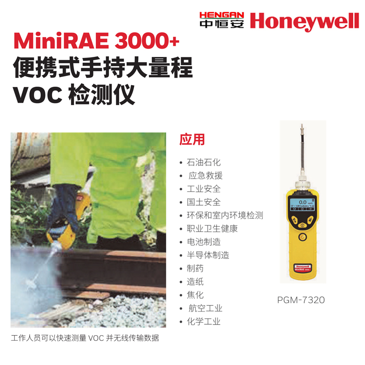 MiniRAE3000+便攜式手持大量程VOC檢測儀 霍尼韋爾